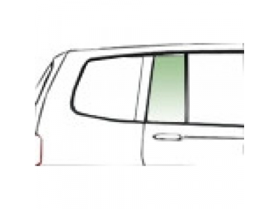 MITSUBISHI OUTLANDER 5D ВН 2012- СТЕКЛО БОКОВИНЫ ЗАДНЕЕ НЕПОДВИЖНОЕ ЛЕВОЕ ЗЕЛЕНОЕ -ИНКАПСУЛЯЦИЯ