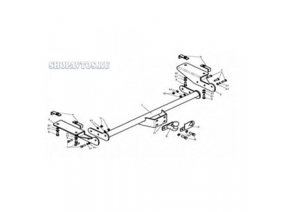 Фаркоп на Citroen Jumper фургон/микроавтобус 2006г.-по н.в.